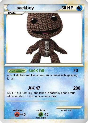 Pokemon sackboy