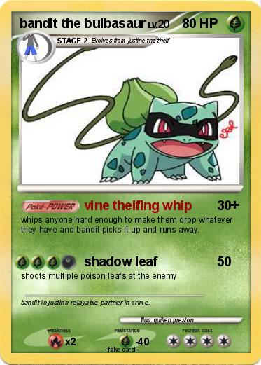 Pokemon bandit the bulbasaur