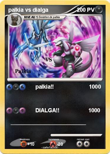Pokemon palkia vs dialga