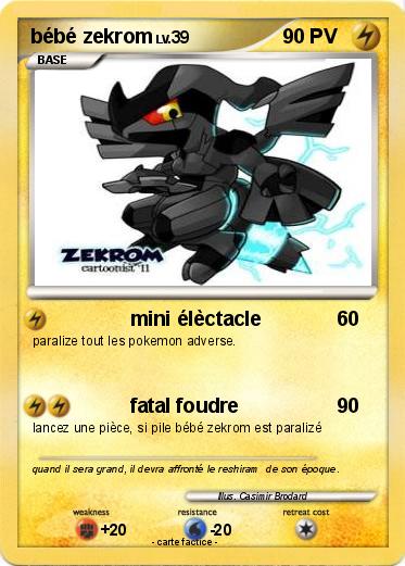 Pokemon bébé zekrom