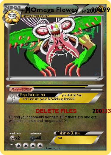 Pokemon Omega Flowey       99999 HP