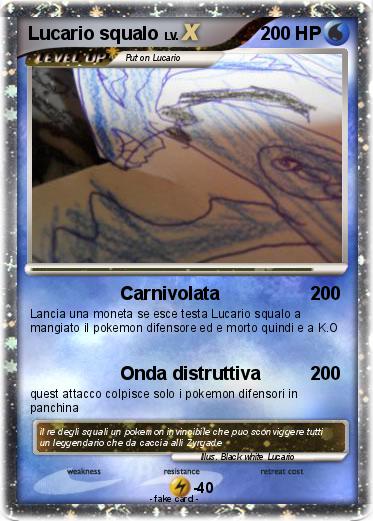 Pokemon Lucario squalo