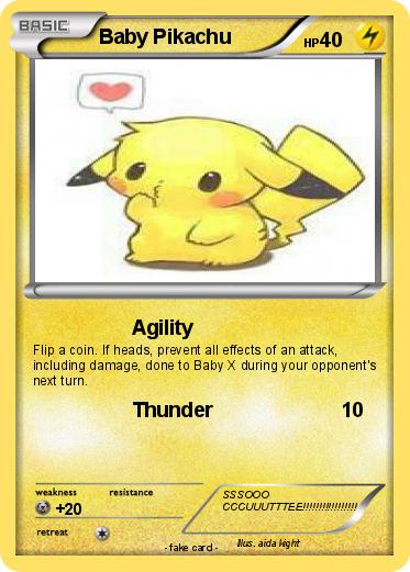 Pokemon Baby Pikachu