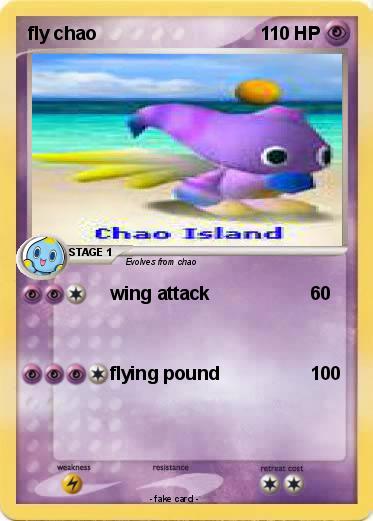 Pokemon fly chao