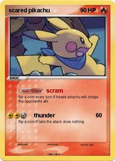 Pokemon scared pikachu