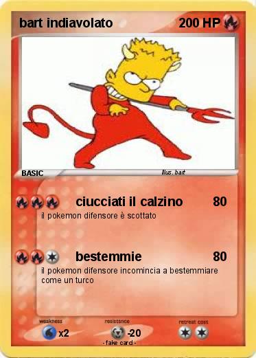 Pokemon bart indiavolato