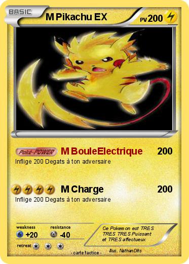 Pokemon M Pikachu EX