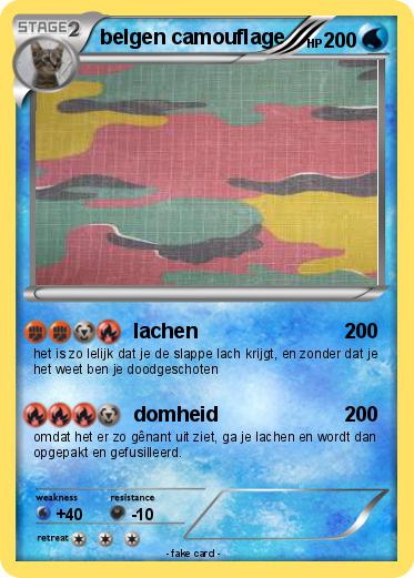 Pokemon belgen camouflage