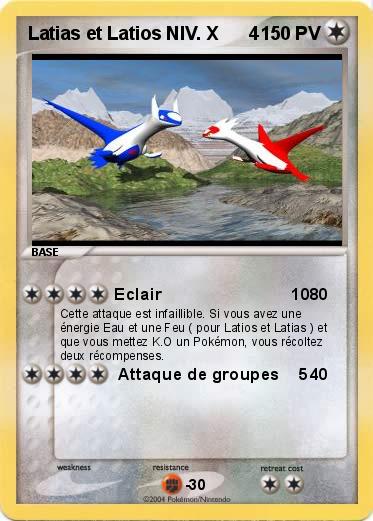 Pokemon Latias et Latios NIV. X      4