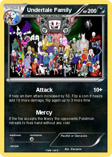 Pokemon Undertale Family