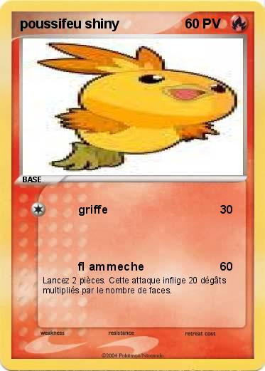 Pokemon poussifeu shiny
