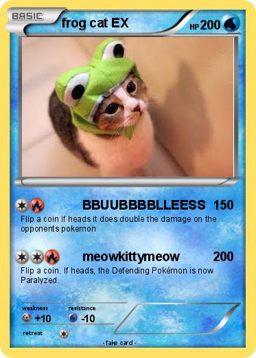 Pokemon frog cat EX