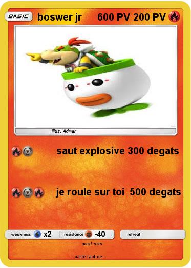 Pokemon boswer jr      600 PV