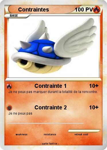 Pokemon Contraintes