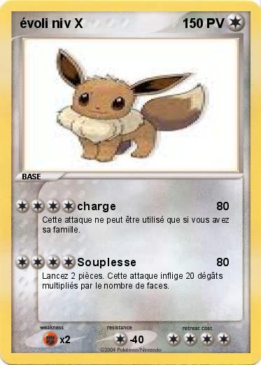 Pokemon évoli niv X