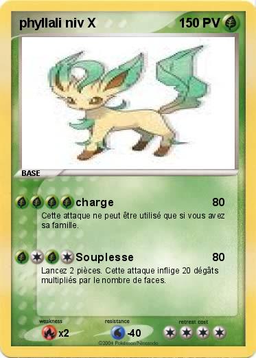 Pokemon phyllali niv X