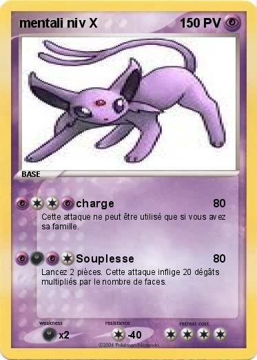 Pokemon mentali niv X