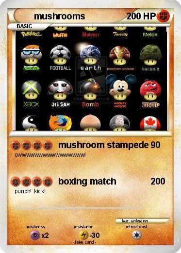 Pokemon mushrooms