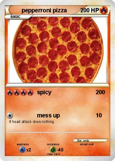 Pokemon pepperroni pizza