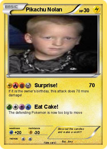 Pokemon Pikachu Nolan