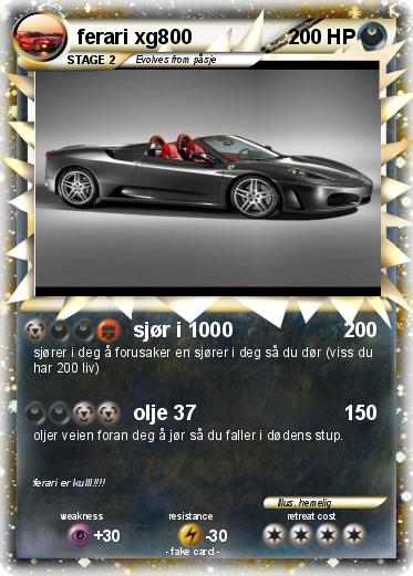 Pokemon ferari xg800