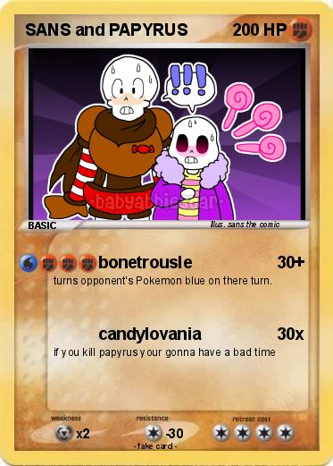 Pokemon SANS and PAPYRUS