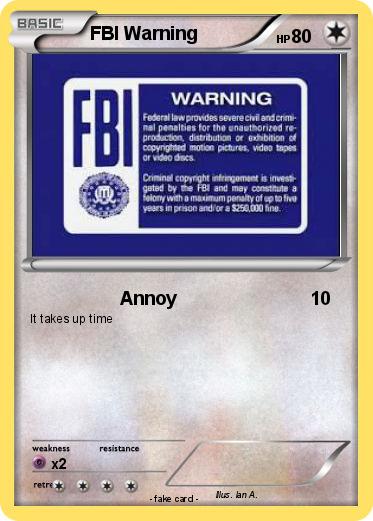 Pokemon FBI Warning