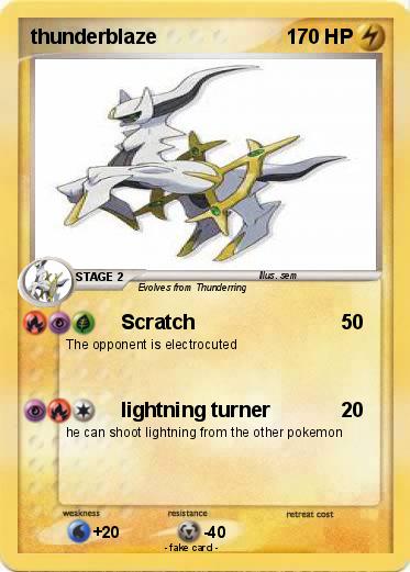 Pokemon thunderblaze