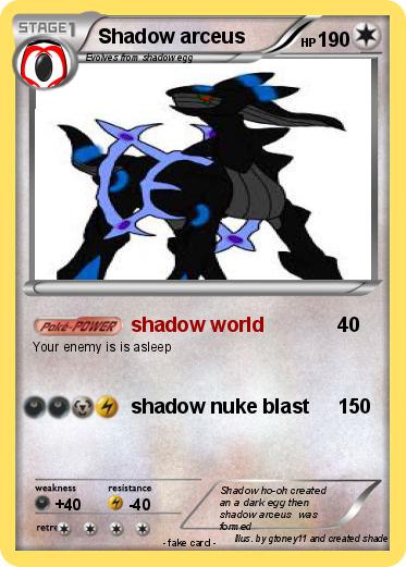 Pokemon Shadow arceus