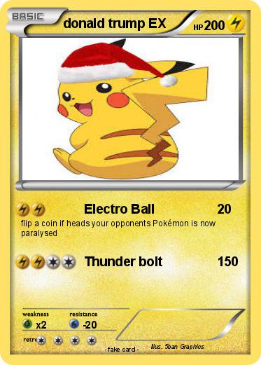 Pokemon donald trump EX