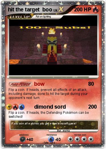 Pokemon hit the target  boo