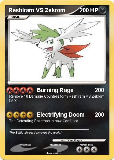 Pokemon Reshiram VS Zekrom