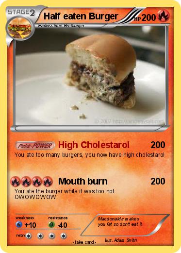 Pokemon Half eaten Burger
