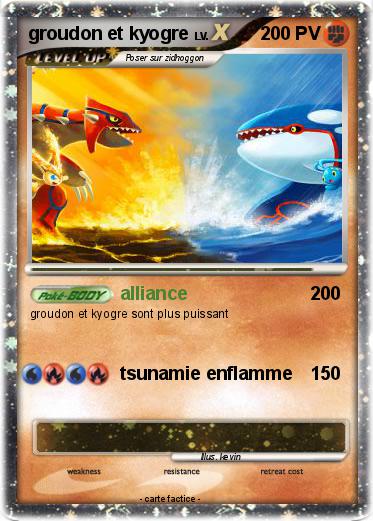 Pokemon groudon et kyogre