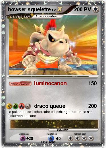 Pokemon bowser squelette