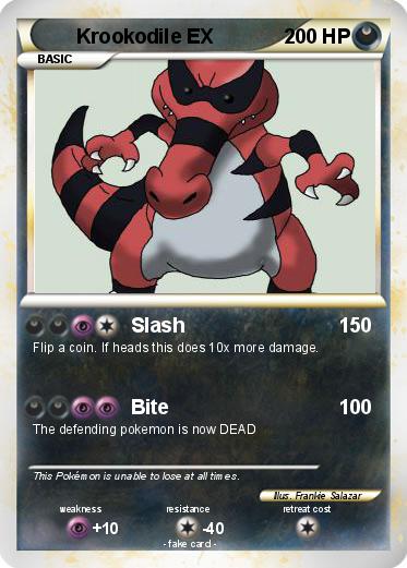 Pokemon Krookodile EX