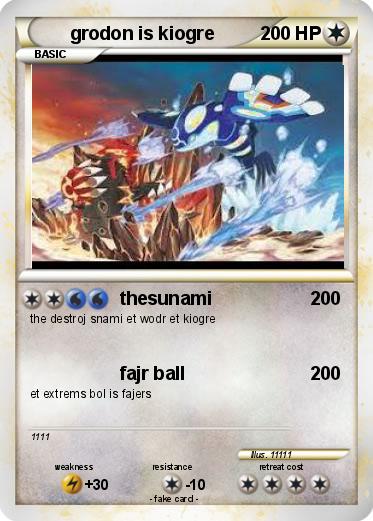 Pokemon grodon is kiogre