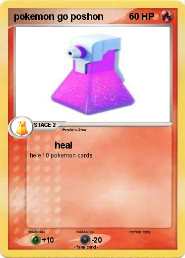 Pokemon pokemon go poshon