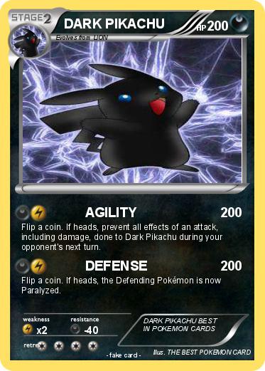 Pokemon DARK PIKACHU