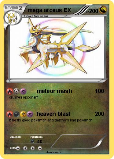 Pokemon mega arceus EX