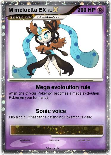 Pokemon M meloetta EX