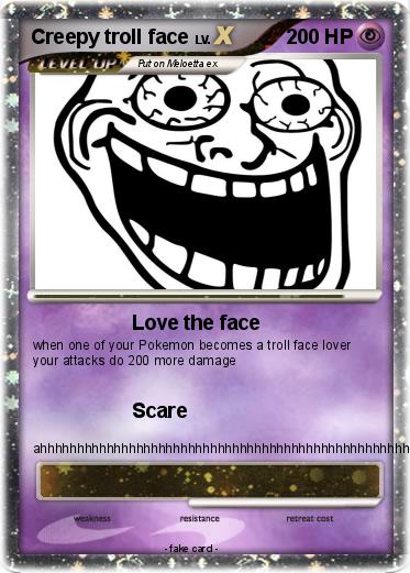 Pokemon Creepy troll face