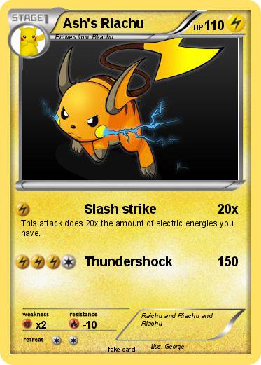 Pokemon Ash's Riachu
