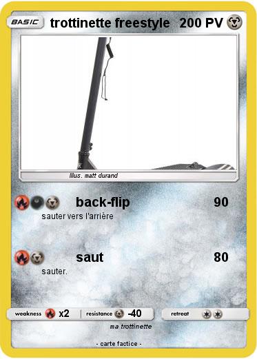 Pokemon trottinette freestyle