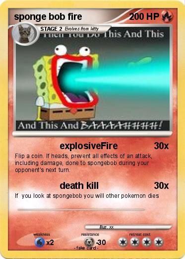 Pokemon sponge bob fire