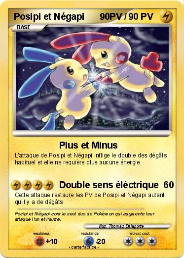 Pokemon Posipi et Négapi      90PV /