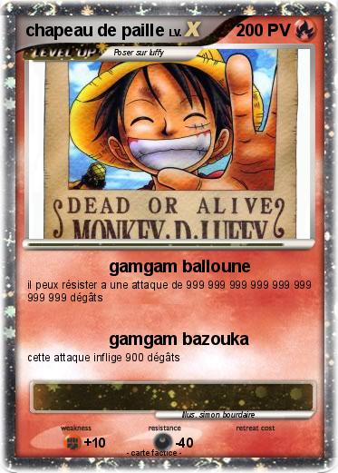 Pokemon chapeau de paille