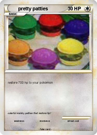 Pokemon pretty patties