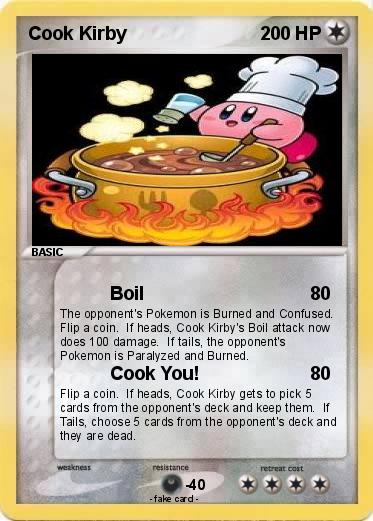 Pokemon Cook Kirby