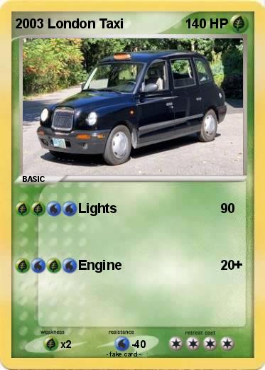 Pokemon 2003 London Taxi